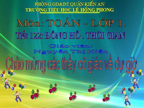 Đồng hồ. Thời gian