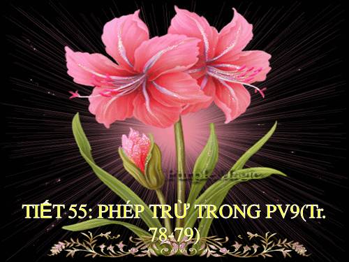 Phép trừ trong phạm vi 9