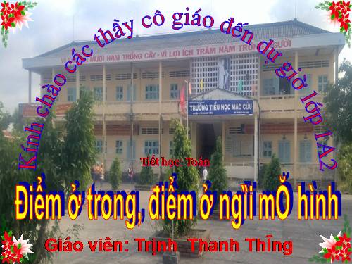 Điểm ở trong, điểm ở ngoài một hình