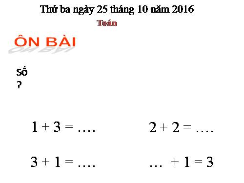 Phép cộng trong phạm vi 5