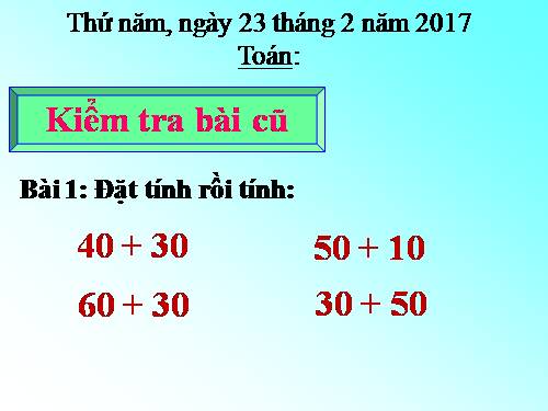 Trừ các số tròn chục