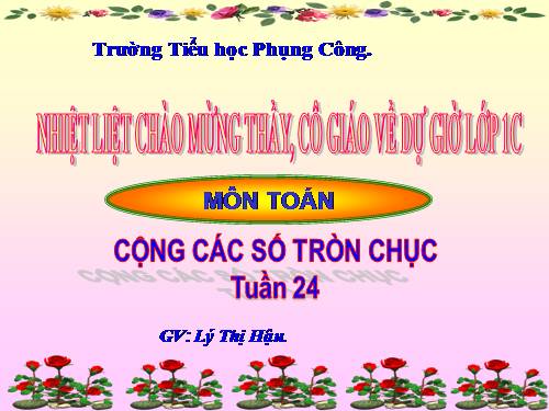 Cộng các số tròn chục