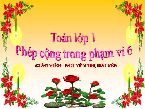 Phép cộng trong phạm vi 6