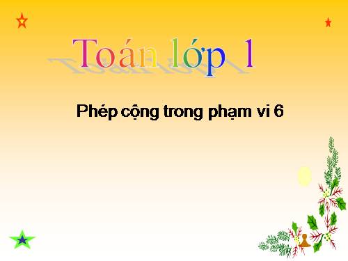 Phép cộng trong phạm vi 6