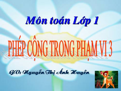 Phép cộng trong phạm vi 3