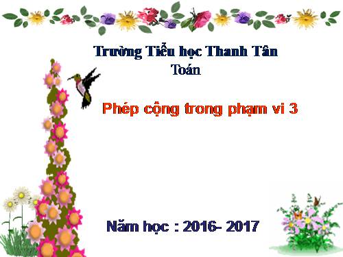 Phép cộng trong phạm vi 3