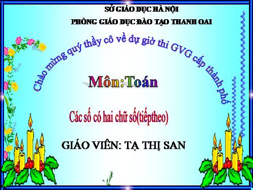 Các số có hai chữ số