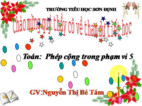 Phép cộng trong phạm vi 5