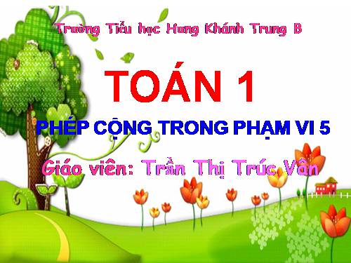 Phép cộng trong phạm vi 5