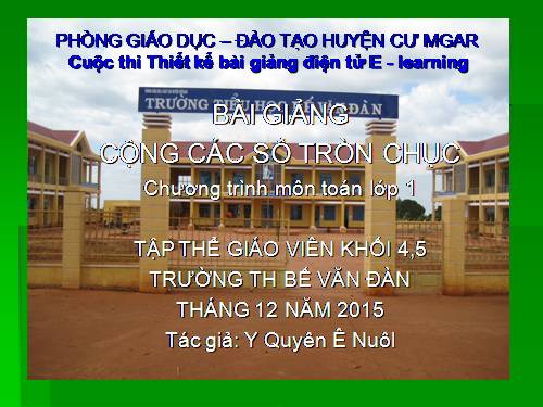 Cộng các số tròn chục