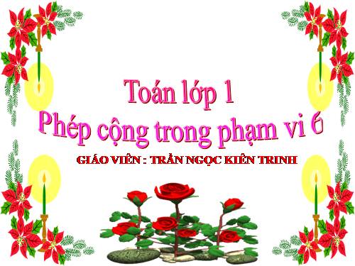 Phép cộng trong phạm vi 6