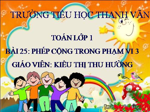 Phép cộng trong phạm vi 3