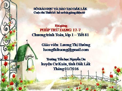 Phép trừ dạng 17-7