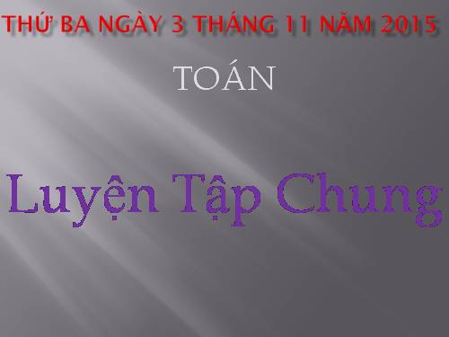 luyện tập chung