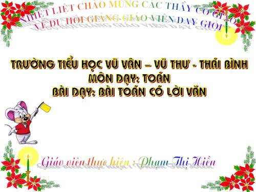 Bài toán có lời văn