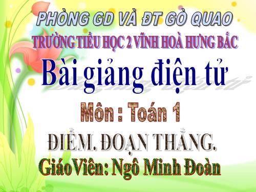 Điểm. Đoạn thẳng