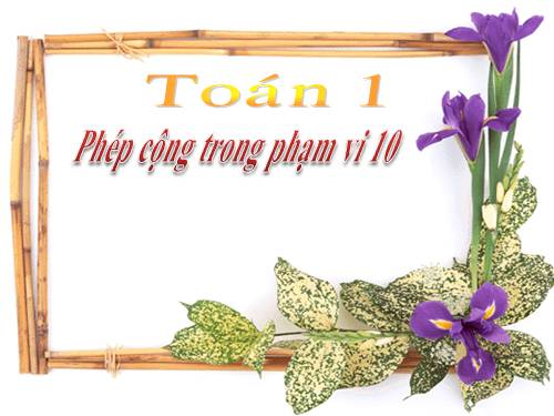 Phép cộng trong phạm vi 10