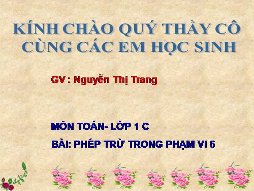 Phép cộng trong phạm vi 6