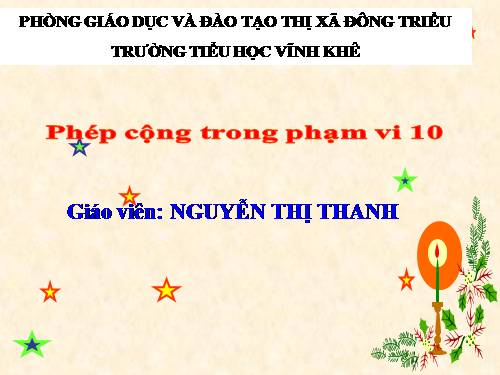 Phép cộng trong phạm vi 10