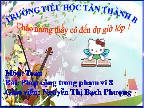 Phép cộng trong phạm vi 8