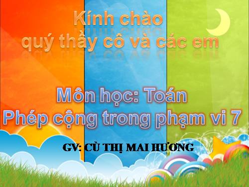 Phép cộng trong phạm vi 7