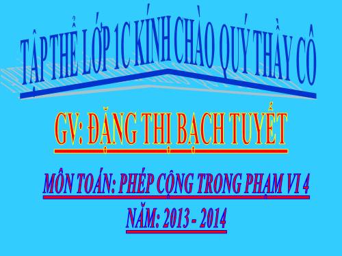 Phép cộng trong phạm vi 4