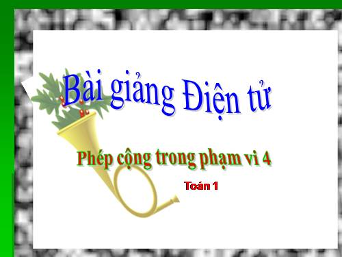 Phép trừ trong phạm vi 4