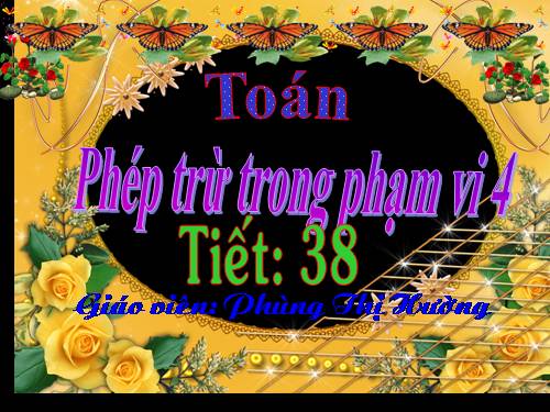 Phép trừ trong phạm vi 4