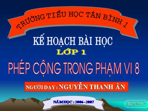 Phép cộng trong phạm vi 8