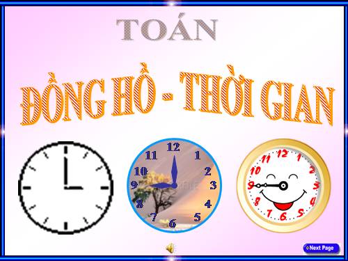 Đồng hồ. Thời gian