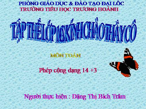 Phép cộng dạng 14+3