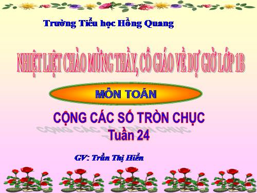 Cộng các số tròn chục