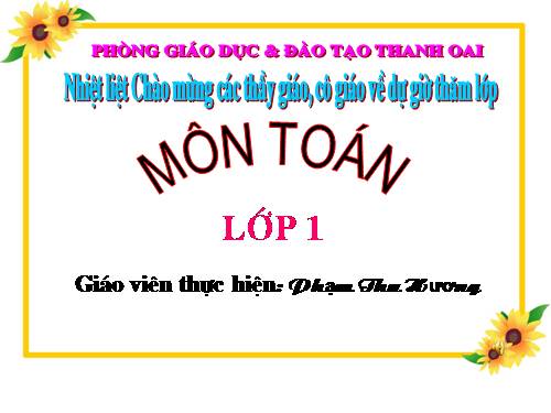 Trò chơi trong Toán học lớp 1