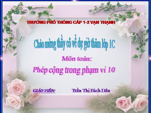 Phép cộng trong phạm vi 10