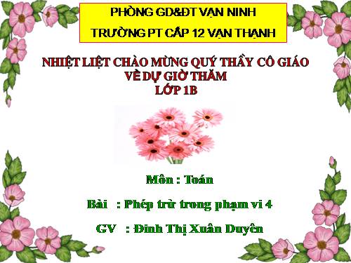 Phép trừ trong phạm vi 4