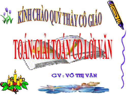 Giải toán có lời văn