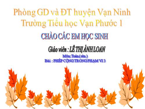 Phép cộng trong phạm vi 3