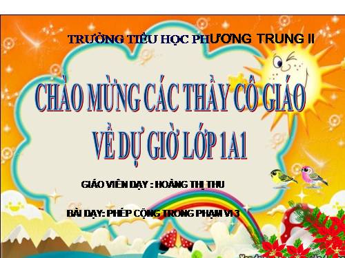 Phép cộng trong phạm vi 3