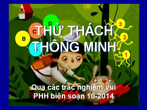 Thử thách thông minh .ppt