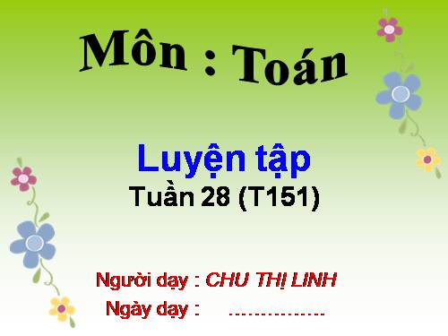 Luyện tập Trang 151