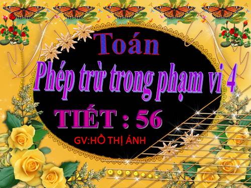 Phép trừ trong phạm vi 4