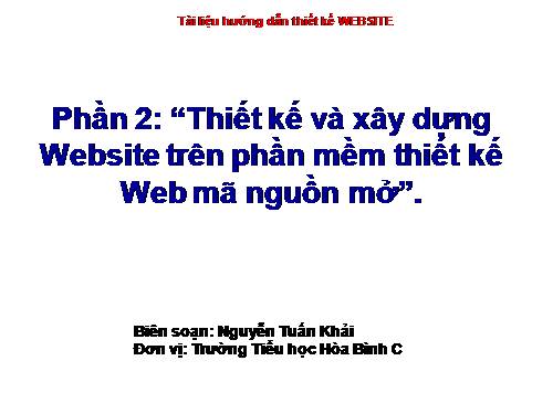 Hướng dẫn thiết kế website với Nukeviet