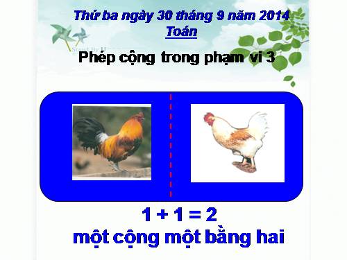 Phép cộng trong phạm vi 3