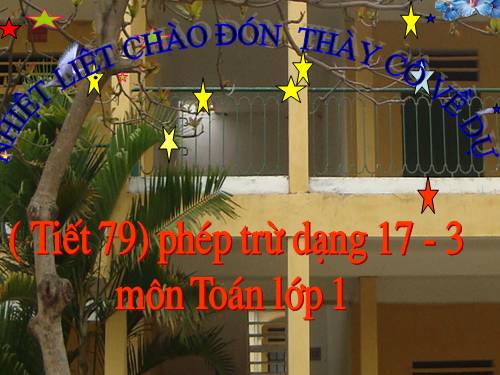 Phép trừ dạng 17-3