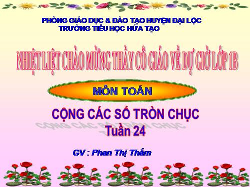 Cộng các số tròn chục