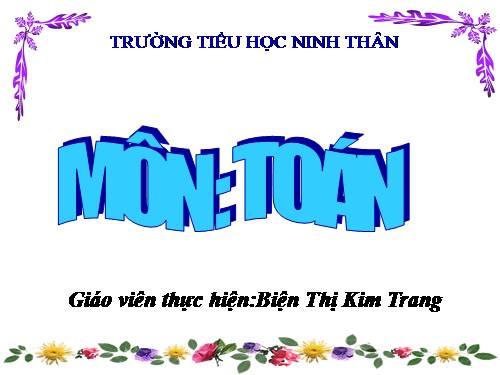 Cộng, trừ (không nhớ) trong phạm vi 100