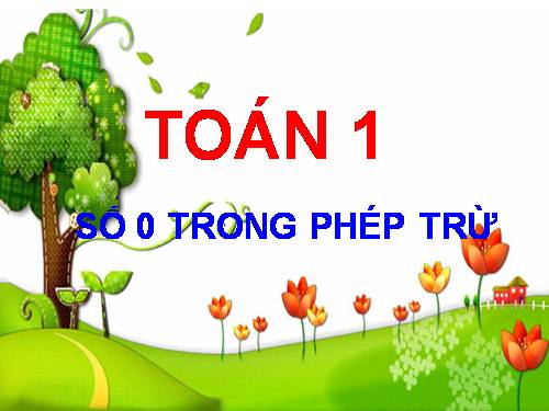 Số 0 trong phép trừ