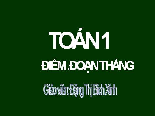 Điểm. Đoạn thẳng