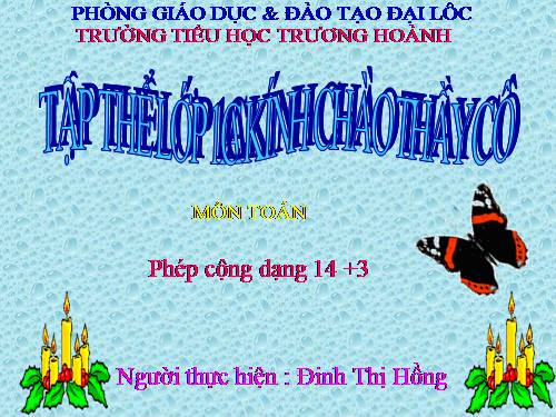 Phép cộng dạng 14+3