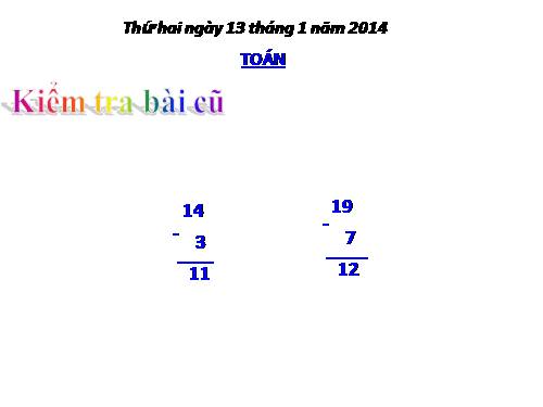 Phép trừ dạng 17-7